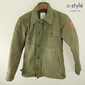 E900 [人気] ブランド不明 U.S.Millitary Jacket Cold Weather Permeable ミリタリージャケット カーキ 8415-00-753-5613 | N★