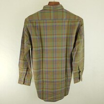 F031 [人気] Burberry's バーバリーズ シャドーホース 長袖シャツ M カーキ系 綿100% WJ351-517 | N★_画像2