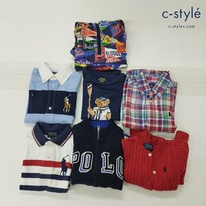 F275b [セット] POLO RALPH LAUREN/RALPH LAUREN ハーフジップジャケット 長袖シャツ 他 3/3T キッズ 男の子 計7点 | アウター G