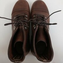 O484b [人気] REDWING レッドウィング ブーツ 25cm ブラウン 8111 革 レースアップ | シューズ G_画像3