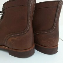 O484b [人気] REDWING レッドウィング ブーツ 25cm ブラウン 8111 革 レースアップ | シューズ G_画像8