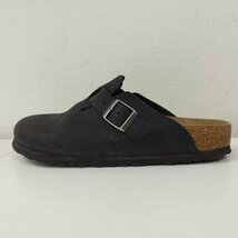 O338b [人気] BIRKENSTOCK ビルケンシュトック ボストン 26cm ブラック レザー | シューズ G_画像2