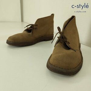 O347b [人気] Clarks クラークス チャッカブーツ 6・1/2 ブラウン スウェード T55 | シューズ G