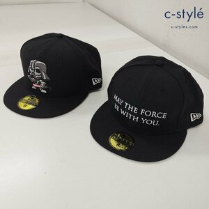 O441a [未使用品] NEWERA ニューエラ スターウォーズ キャップ 8 64cm 8 63.5cm ブラック ダースベイダー 他 | ファッション小物 N