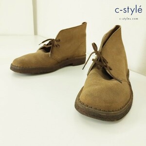 O347 [人気] Clarks クラークス チャッカブーツ 6・1/2 ブラウン スウェード T55 | G★