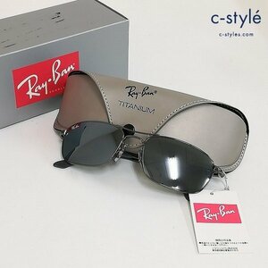 O722a [人気] Ray-Ban レイバン サングラス 56□18 シルバー RB8018 チタニウム | ファッション小物 N