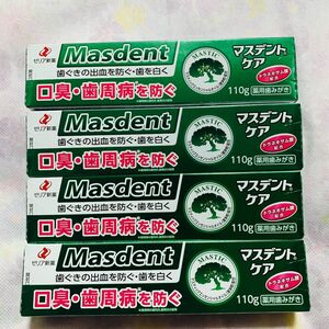 ゼリア新薬　マスデント ケア 110g4本