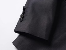 S1601-L ブラック/ 新品 スーツカンパニー スーツ セットアップ クラシック 高品質 細身 無地 春秋 ビジネス メンズ セットアップ _画像5