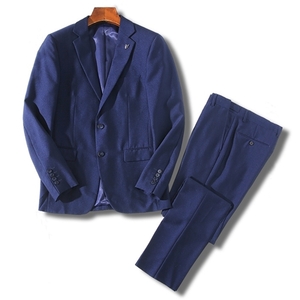 S1504-Lネイビー/新品スーツカンパニー スーツ セットアップ 上下ジャケット パンツ 高品質 細身 ビジネス メンズ セットアップ 