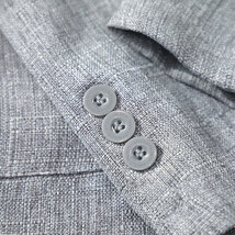 S2246-L 新品メンズ スーツ ジャケットアウター 麻混 薄手 通気 背広 テーラードジャケット ビジネス 春夏 通勤 ブレザー/ネイビー_画像6
