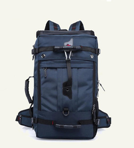 S0919 新品バックパック 50L 大容量 多機能 アウトドア 登山 防水 リュックサック サコッシュ デイパック/ブルー