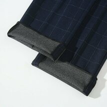 S1503-Mネイビー/新品スーツカンパニー スーツ 高品質 格子柄 セットアップ ジャケット パンツ ビジネス メンズ セットアップ _画像10