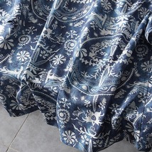 S1401-XL 新品 アロハシャツ メンズ 半袖シャツ 薄手 夏 カジュアル 花柄 総柄 おしゃれ シルクのような質感 /ブルー_画像10