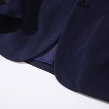 S1505-XL ネイビー/新品スーツカンパニー スーツ セットアップ 上下ジャケット パンツ 高品質 細身 春秋 ビジネス メンズ セットアップ _画像7