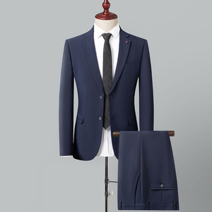 S2286-M ブルー/新品スーツカンパニー スーツ シングルスーツ ジャケット パンツ 高品質 細身 紳士 ビジネス メンズ キャリアスーツ