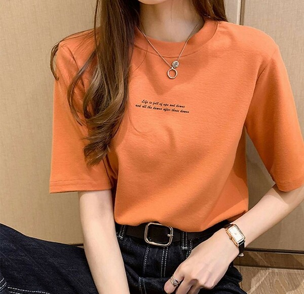 レディース tシャツ 半袖 おしゃれ かわいい ロゴtシャツ シンプル ゆったり 人気 安い 