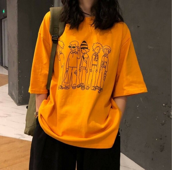 レディース tシャツ おしゃれ かわいい 半袖 ゆったり 人気 インナー ダンス プリントtシャツ