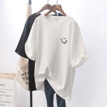 レディース tシャツ 白 おしゃれ 半袖tシャツ ゆったり 人気 ワンポイント かわいい_画像1