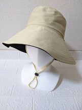 レディース ハット つば広 帽子 黒 ベージュ UVカット 紫外線対策 熱中症 日焼け防止 日よけ帽子 紫外線カット 安い レジャー おしゃれ_画像6