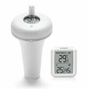 Inkbird bath thermometer pool thermometer digital water temperature gage coming off ... water temperature gage wireless floating thermometer cordless handset attaching aquarium for pool bath 