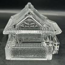 大本山宥清寺 本門佛立宗 KOSHIDA CRYSTAL ガラス製 高祖日蓮大士 七百遠諱奉修総局 記念品 置物 MJ_画像7