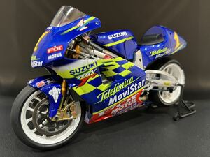 完成品 Team テレフォニカ Movistar SUZUKI RGV-Γ 01 スズキ タミヤ 模型 バイク プラモデル 1/12 オートバイシリーズNO89