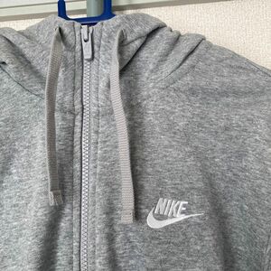 NIKE ジップアップ パーカー グレー スウェット ロゴ