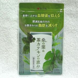 送料無料 桑の葉&茶カテキンの恵み 120粒入 1袋 和漢の森 機能性表示食品 サプリメント 新品未開封