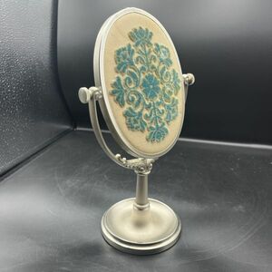 ★昭和レトロ 70's SHISEIDO/資生堂 花椿会 ゴールドクラス スタンドミラー 非売品