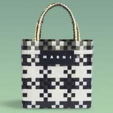  new work unused Marni MARNI market picnic bag basket bag basket bag # black 