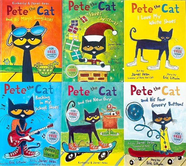 大人気　英語絵本　Pete the cat シリーズ　 大きな絵本　6冊セット