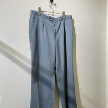 vintage euro summer wool poly slacks フランス製 ヨーロッパ古着 ビンテージ サマーウールポリスラックス 70s 80s_画像5