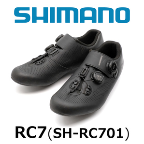 ★シマノ RC7 SH-RC701 43.5 27.5センチ ブラック 中古美品 ビンディングシューズ SPD-SL SHRC701M L01 S SHIMANO ロードバイク