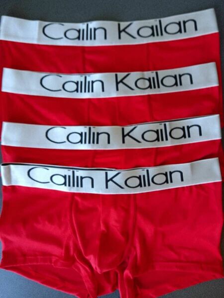 Cailin Kailan 赤 XXLサイズ 4枚 メンズボクサーパンツ ボクサーパンツ メンズ 下着