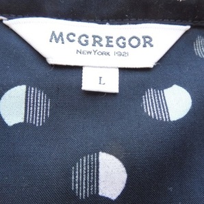 McGREGOR マクレガー レディース ブラウス 長袖 L  紺色 美品の画像7