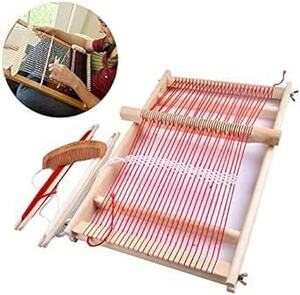 LW 手織り機 卓上手織機 編み機 はたおりき 卓上織り機 糸付き 扱いやすい 簡