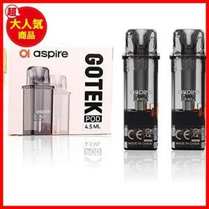 ★2個入り-Pod★ Aspire Gotek X Pod 4.5ml 交換用 podカートリッジ vape pod 0.8ohm Fpr Gotek S/Gotek Pro アトマイザーヘッド