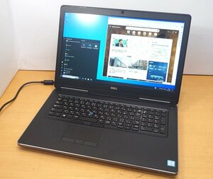 DELL mobilePrecision7720 E3-1545v5-2.9G(4Core/8T)/16GB/SSD512GB/QP3000m/17LCD/W10P64 高性能モバイルワークステーション!