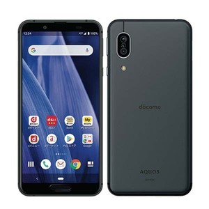 バッテリー80％以上 美品 SH-02M AQUOS sense3 ブラック 中古 SIMフリー SIMロック解除済