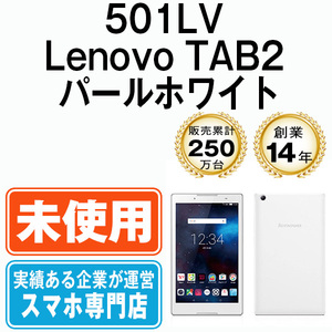 新品 未開封 501LV Lenovo TAB2 パールホワイト SIMフリー SIMロック解除済