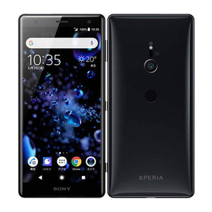 バッテリー80％以上 良品 702SO Xperia XZ2 Liquid Black 中古 SIMフリー SIMロック解除済