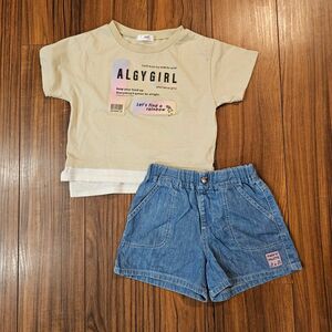 【Y2】女の子 120 Tシャツ短パンセット まとめ売り