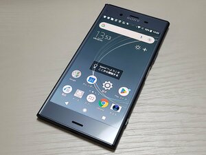 　★【40482WM】 ジャンク SoftBank 701SO SONY Xperia XZ1 ムーンリットブルー SIMロック解除済 1円 ! 1スタ !