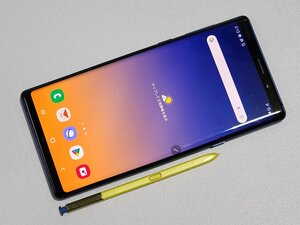 　★【41059WM】 ジャンク au SCV40 SAMSUNG Galaxy Note9 オーシャンブルー 1円 ! 1スタ !