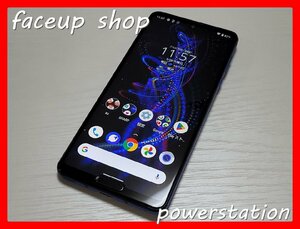 　★【41112WM】 ジャンク au SHG01 SHARP AQUOS R5G アースブルー SIMロック解除済 1円 ! 1スタ !