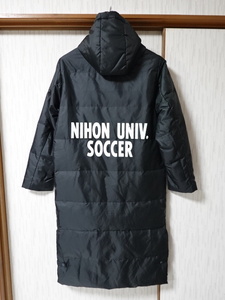 #0521# Japan university Adidas ADIDAS down bench coat S black *