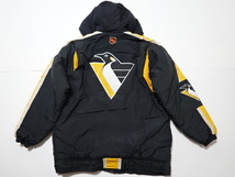 ■0506■NFL ピッツバーグ ペンギンズ Pittsburgh Penguins STARTER 中綿 ジャケット M ●_画像1