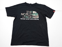 ■0514■ノースフェイス THE NORTH FACE 半袖 Tシャツ M NT31622 カモフラ柄 国内正規品●_画像1