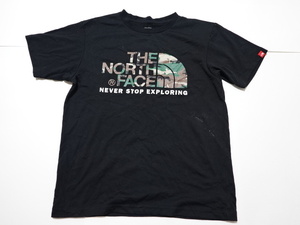 ■0521■ノースフェイス THE NORTH FACE 半袖 Tシャツ M NT31622 カモフラ柄 国内正規品●