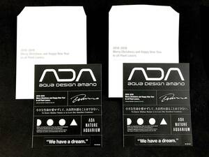 [ free shipping ][ not for sale ]2 pieces set *ADA aqua design amano sticker 
